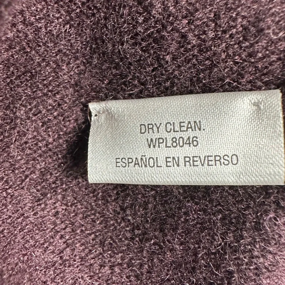 NWT Charter Club Cashmere Wrap Women M Pink Colorblock Poncho Sweater Shawl Coat